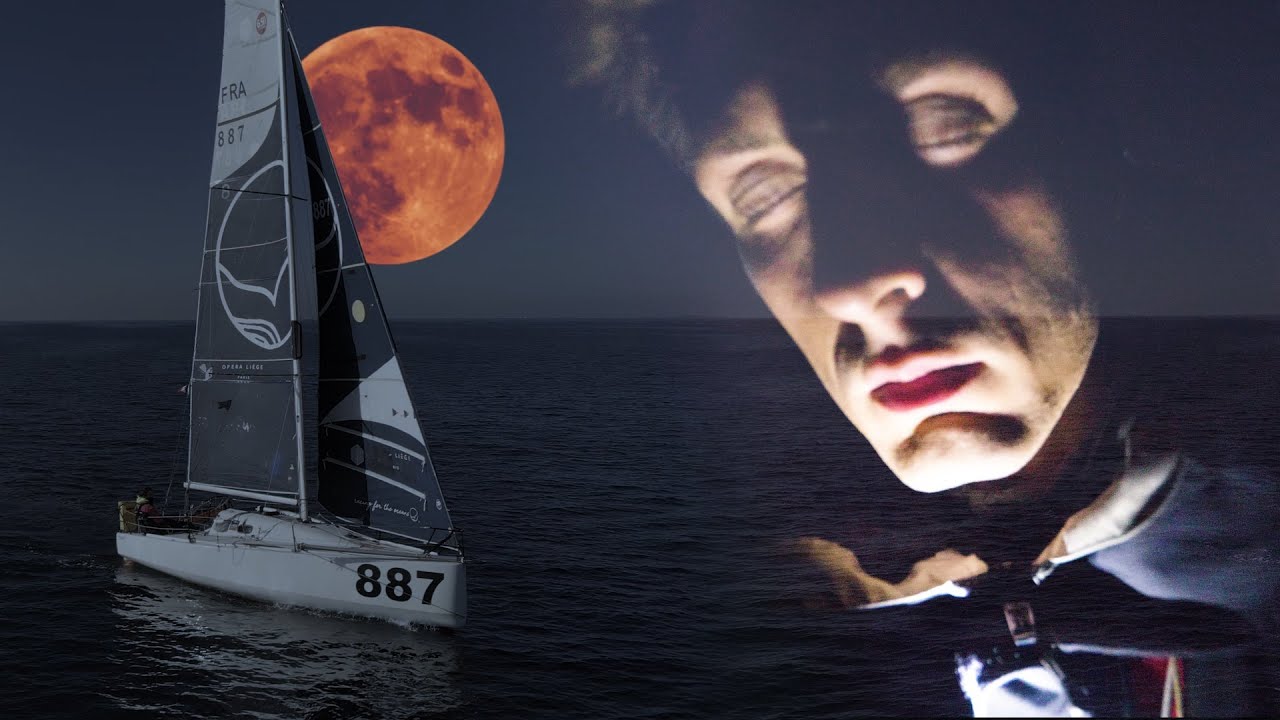 Ça va être TOUT NOIR !! (ma première nuit en mer) • Mini Transat 2021