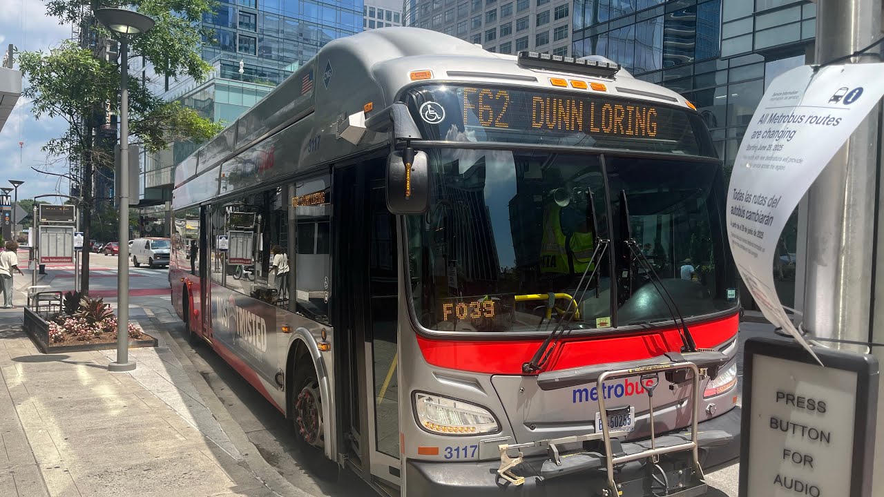 Wmata MetroBus 3000 Series Ride, #3117, Route: F62, Rosslyn to Dunn Loring