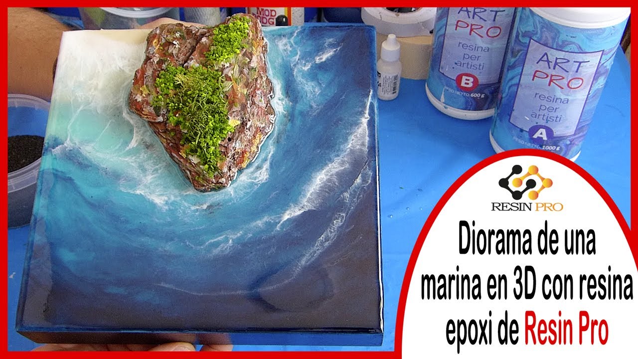 Diorama de una marina en 3D con resina epoxi de Resin Pro