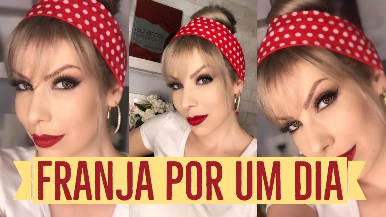 COMO FAZER FRANJA FAKE SUPER FÁCIL