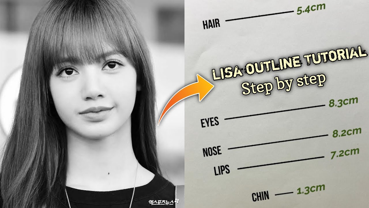 How to draw Lisa blackpink outline tutorial || Suraj Kumar art