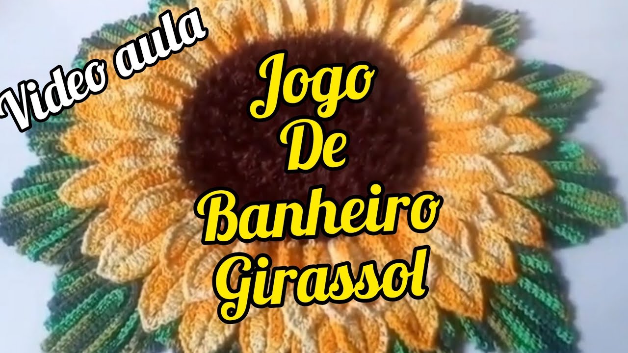VÍDEO AULA JOGO DE BANHEIRO GIRASSOL 2 PARTE P/DESTRO