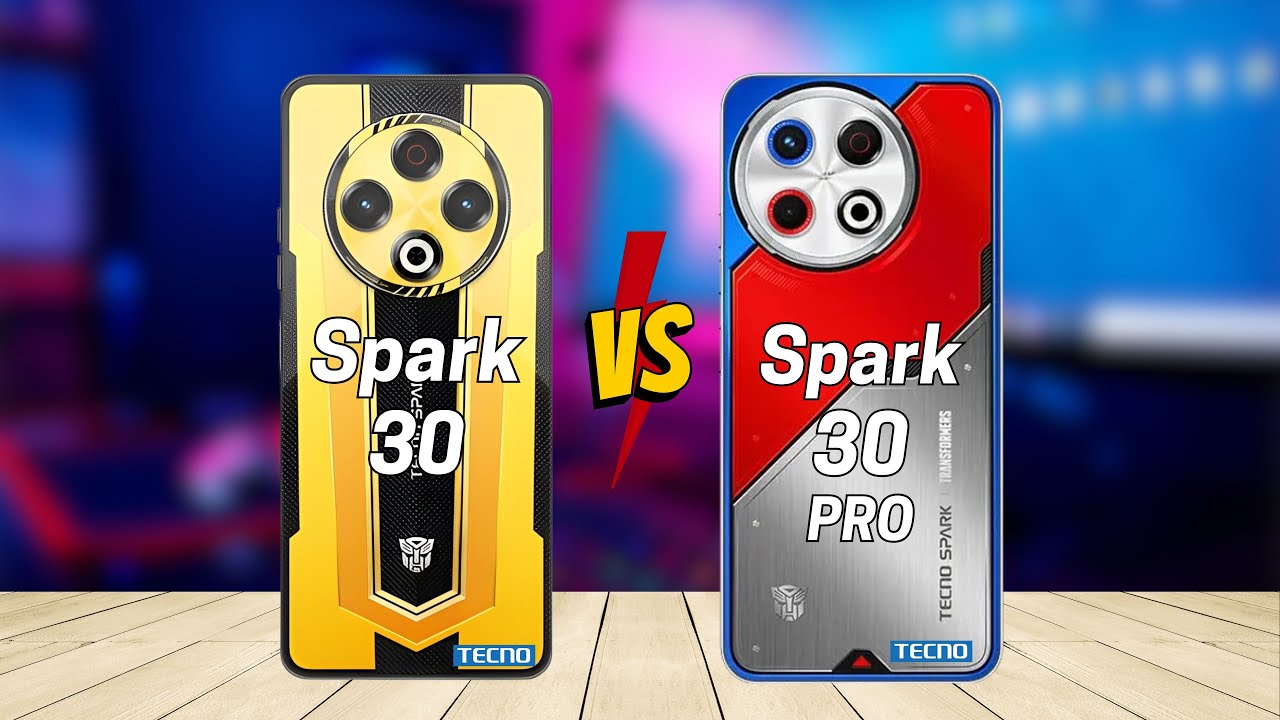 Tecno Spark 30 vs Tecno Spark 30 Pro Transformers Special Edition