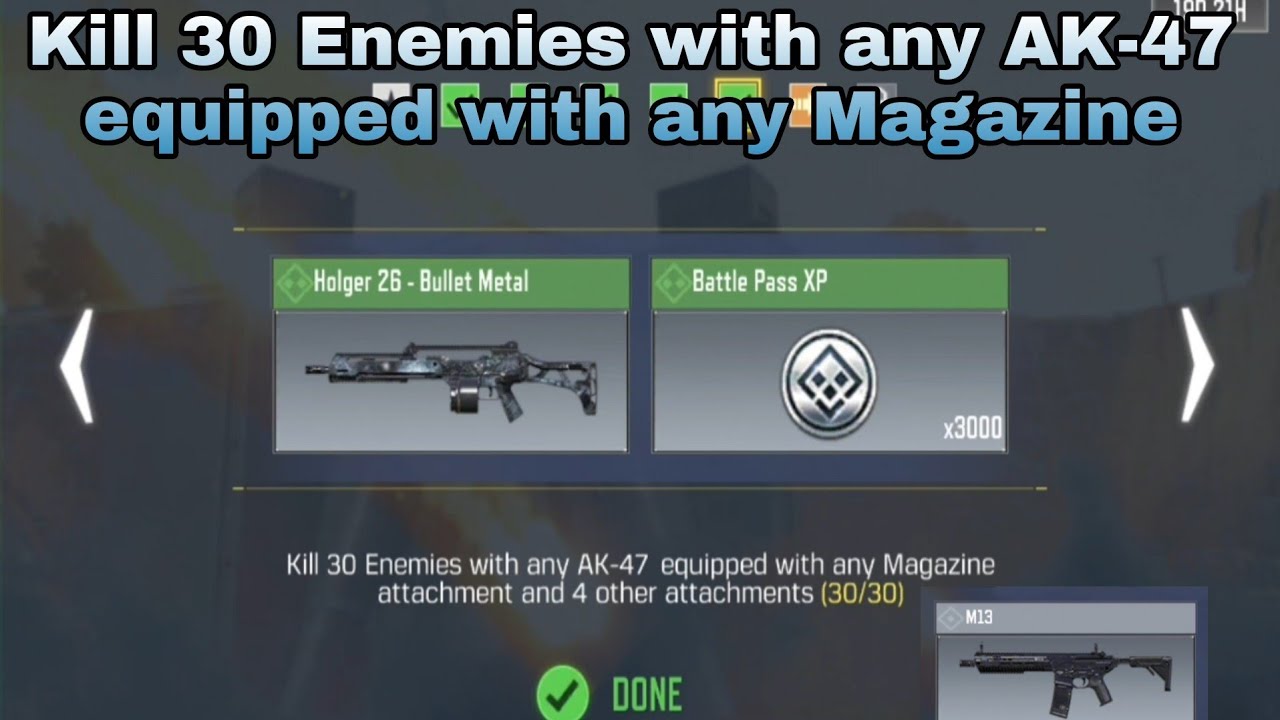 How to Kill 30 Enemies with any AK-47 equipped with any Magazine attachment and 4 other attachments