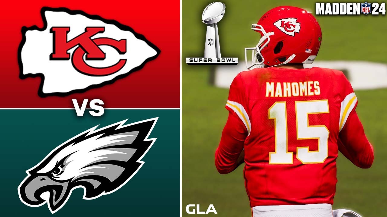 Madden 24 - Eagles vs. Chiefs Super Bowl 58 Simulation Gameplay PS5