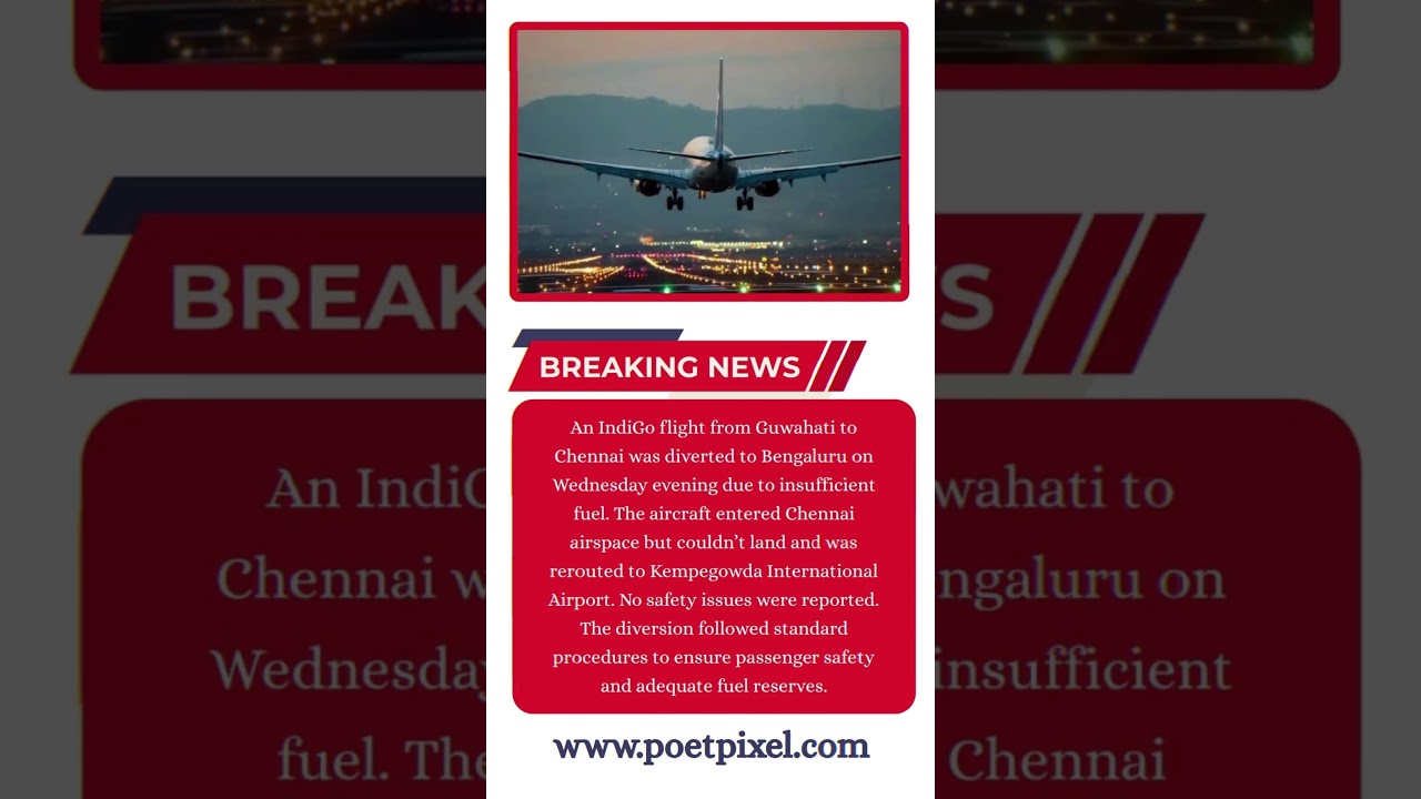 IndiGo Flight Diverted Due to Low Fuel | Emergency Landing in Bengaluru
