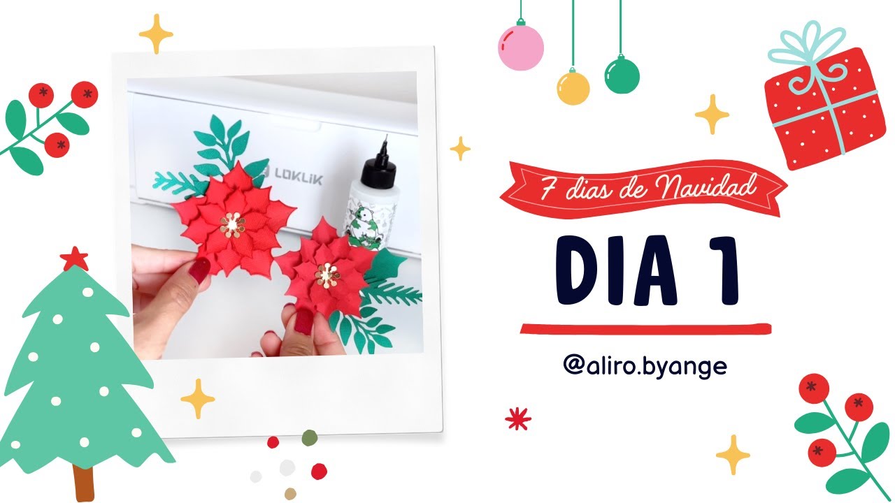 Dia 1 - 7 Dias de Navidad / Usando Maquina de Corte Loklik iCraft 🎄🎁