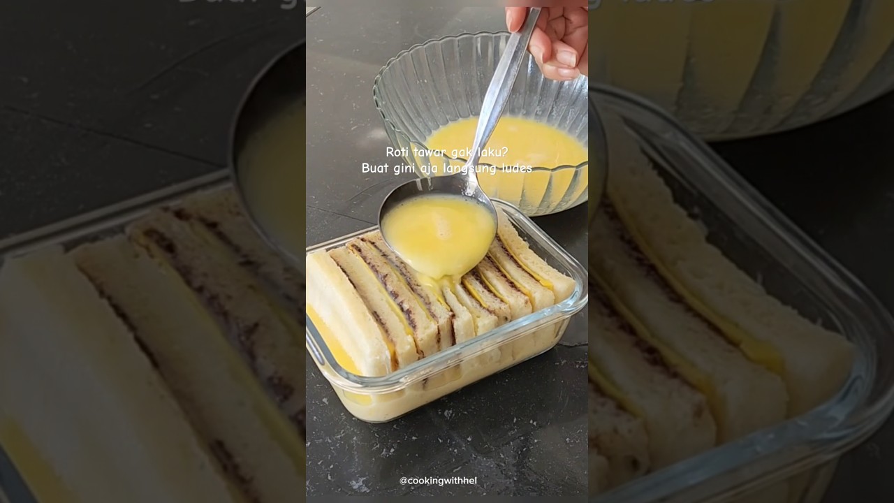 Roti tawar dibuat gini enak banget