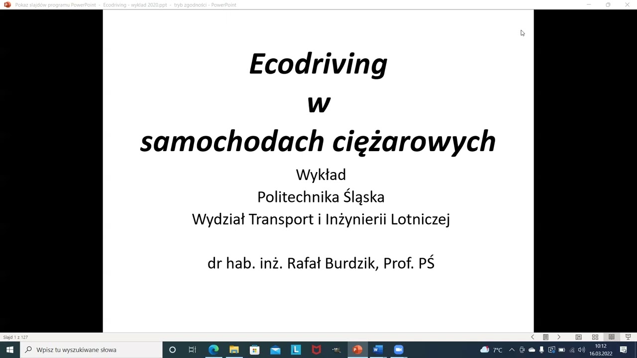 Ecodriving webinar - ecodriving i koszty w transporcie oraz zrównoważony rozwój
