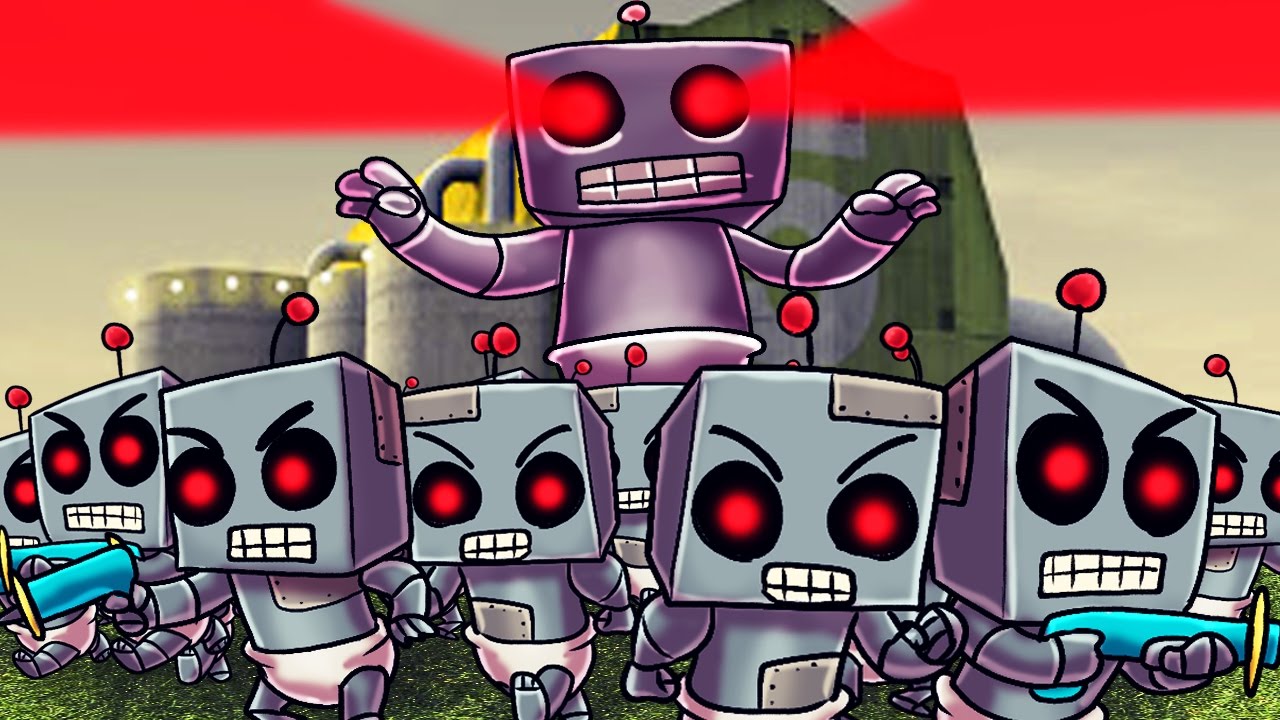 Minecraft | Who's Your Daddy? Baby Robot Army Invades the House! (GIANT ROBOT BABY)