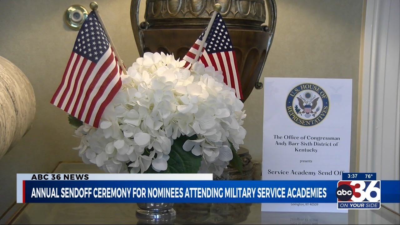 Send-off ceremony celebrates 7 attending military service academies