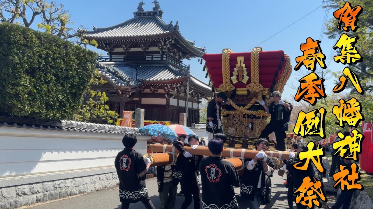 令和6年 賀集八幡神社春祭り本宮🌸宮入🌸　　4K