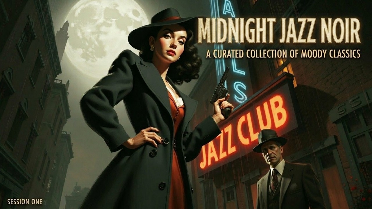 Dark Jazz Music | Cinematic Noir Jazz for Private Detectives & Rain in Smoky Midnight City