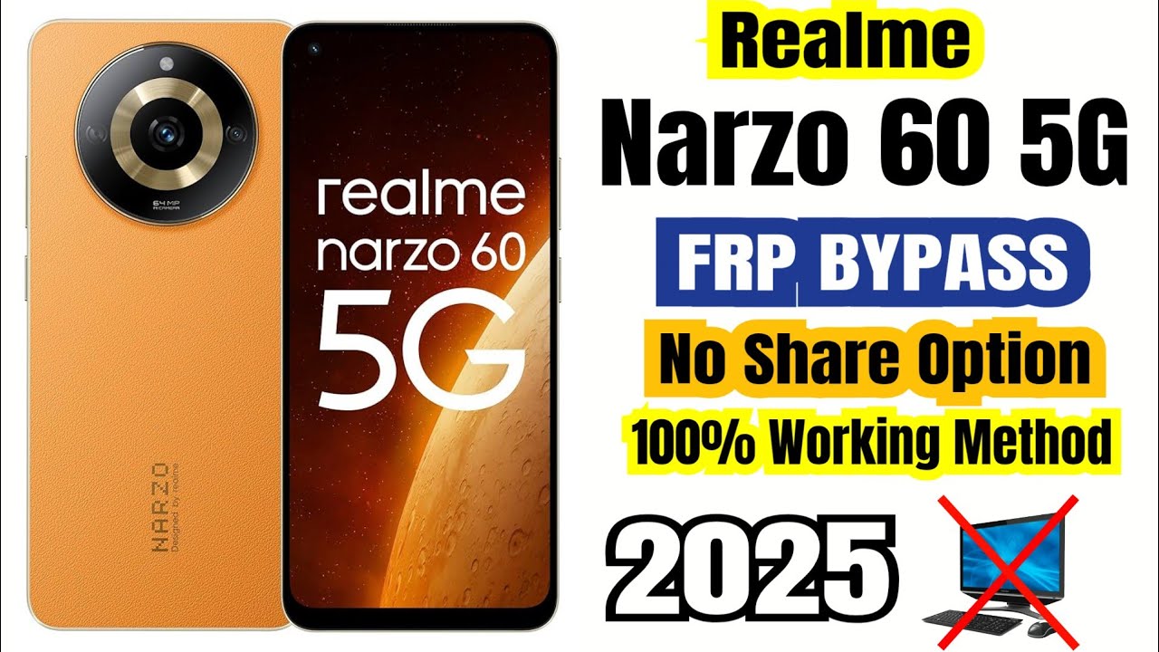 Realme Narzo 60 5G (Rmx3750) Frp Bypass || Android 14 || Letest Update 2025 // No Share article 
