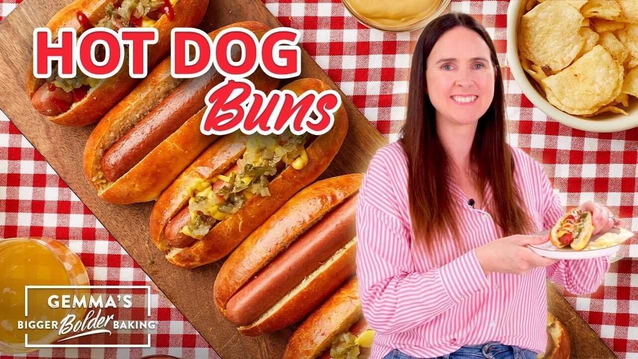 The BEST Homemade Hot Dog Buns Recipe