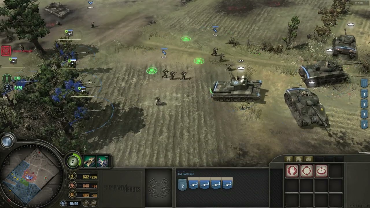COH1.101, 9. Bourguébus: Marching Onward, Part 2, Expert, Full Objective, Company of Heroes 1