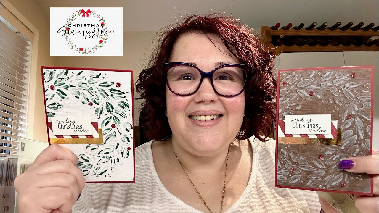 Stampin’ Up! Dots & Stripes with Traditional Wreath Embossing Texture Cards #stampinup #cardmaking