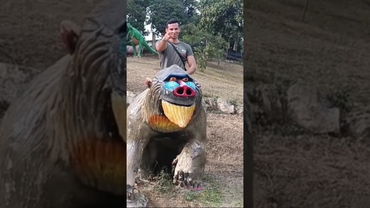 asi es el parque de Dinosaurios Yarumo en Colombia🇨🇴