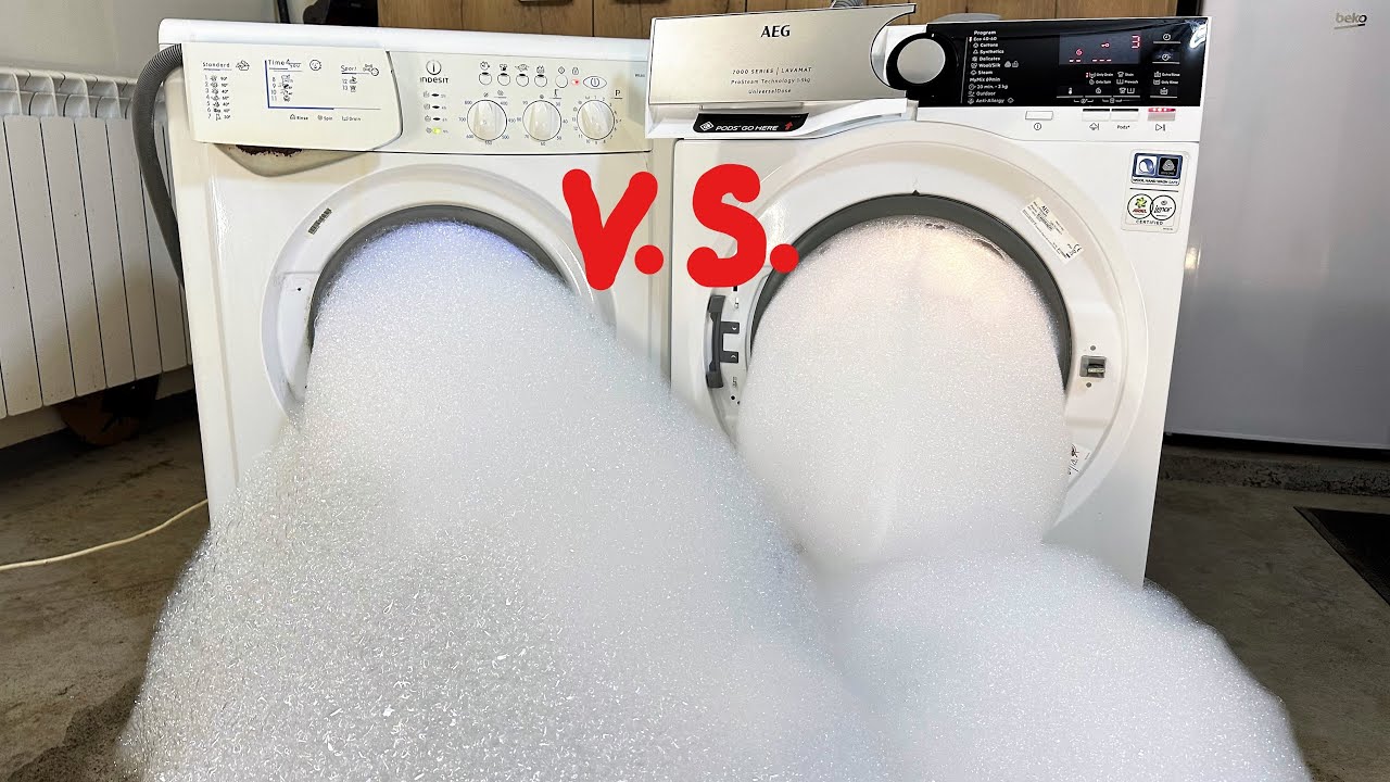 Experiment - Sudslock Battle - Indesit vs AEG -   Washing Machines