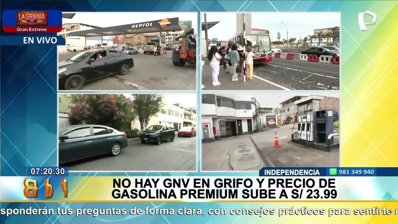 Desabastecimiento de gas impacta en Lima: gasolina premium sube hasta S/23.99