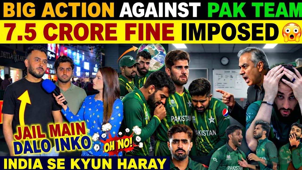 Pak Players Par 50 Lakh Jurmana 😱 | Big Action Against Pakistan Team!