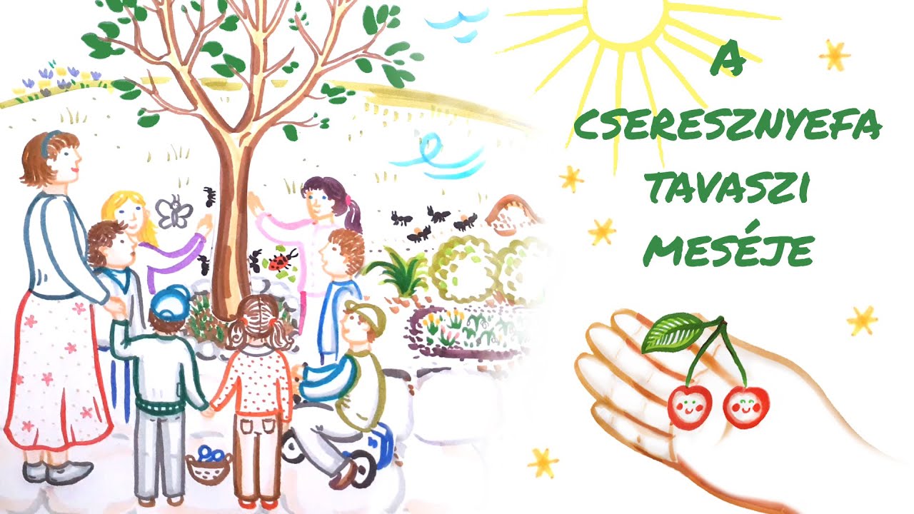 Karolina Rajzos Mese: A cseresznyefa tavaszi meséje 🍒🌳🍒