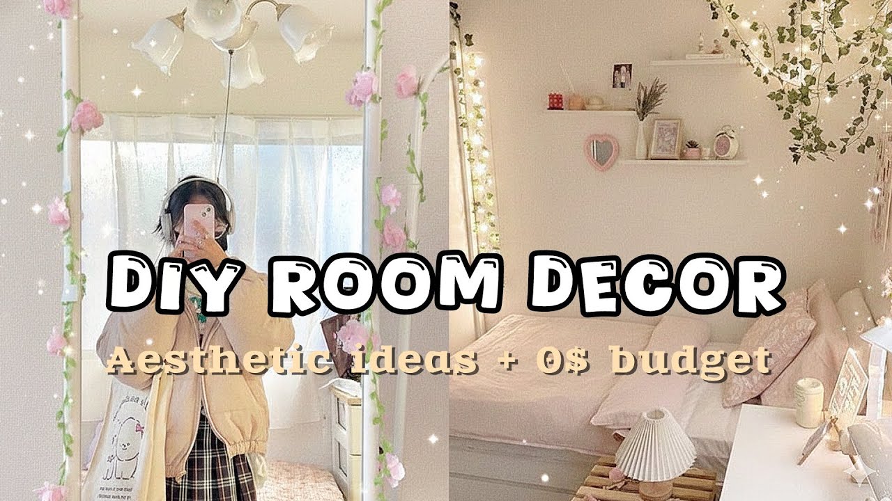 DIY room decor ideas | Under 0$ budget✨🎀