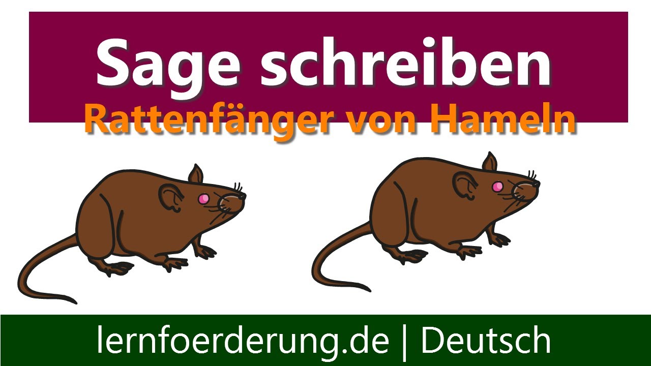 Eine Sage schreiben ✅ Erkl&auml;rung am Beispiel Rattenf&auml;nger von Hameln