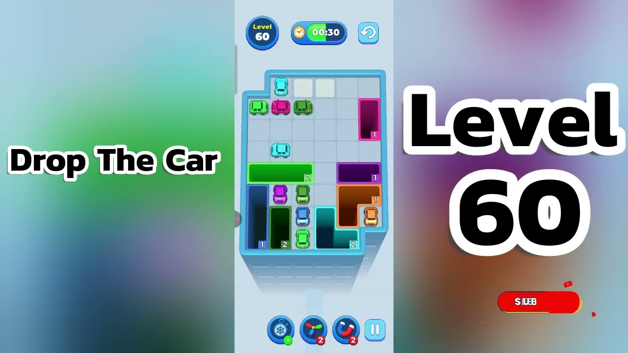 🚗 Drop The Car Level 60  Walkthrough | Car Puzzle Game Solution | Go Answer
