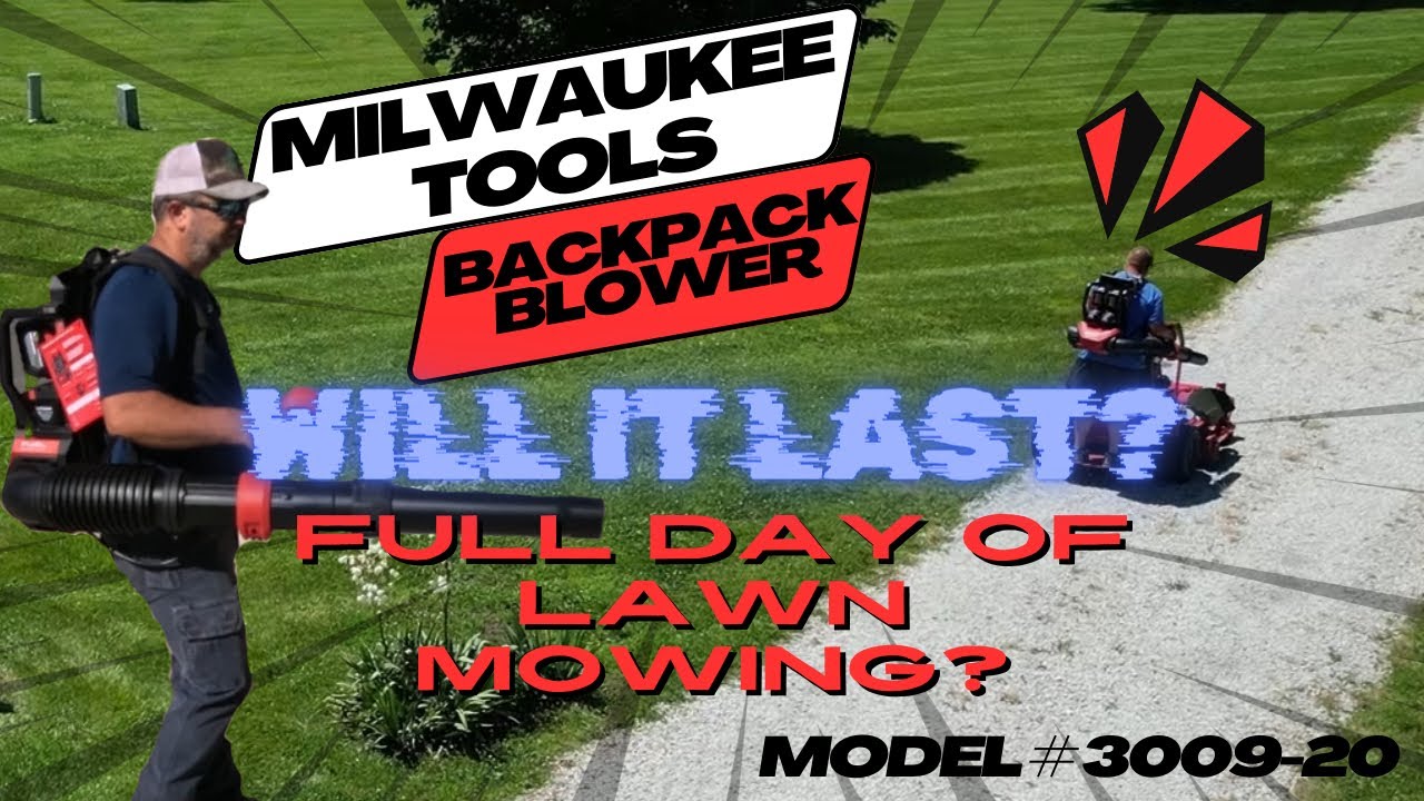 Ранцевый воздуходув Milwaukee 3009-20 | Полный день ухода за газоном: стрижка газонов и обслуживание