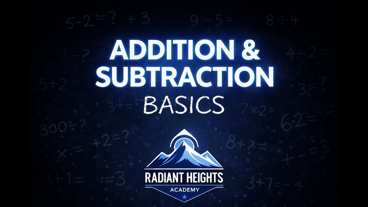ADDITION & SUBTRACTION BASICS - RADIANT HEIGHTS ACADEMY