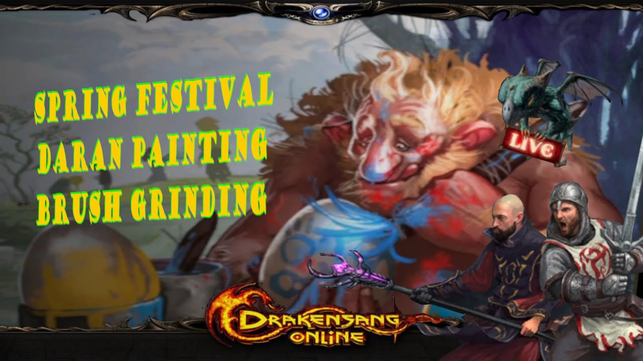 Drakensang Online | Spring Festival - Dwarf Daran Painting Brush Grinding | GAMEPLAY 🎮Rock and Chat