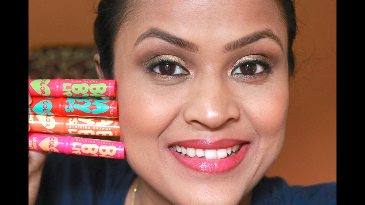 Maybelline Bright Out Loud Baby Lips Review Swatches