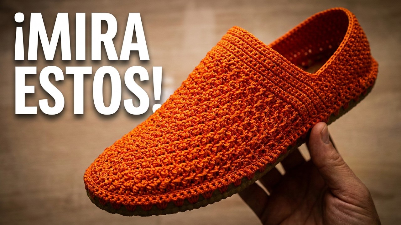 🧡Teje Tus Zapatos a Crochet FÁCIL | Alpargatas Tejidas Paso a Paso | DIY  | Handmade Footwear🧡