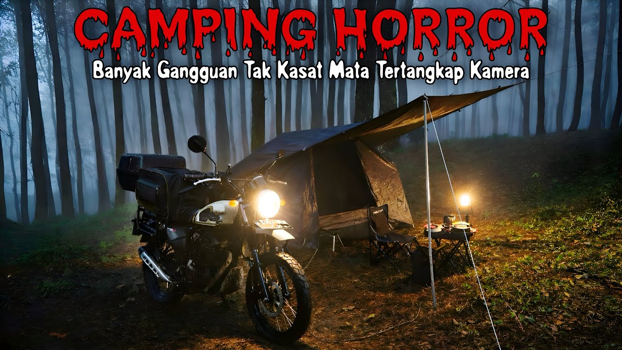 CAMPING HOROR SENDIRIAN DI HUTAN | BANYAK GANGGUAN TAK KASAT MATA TERTANGKAP KAMERA