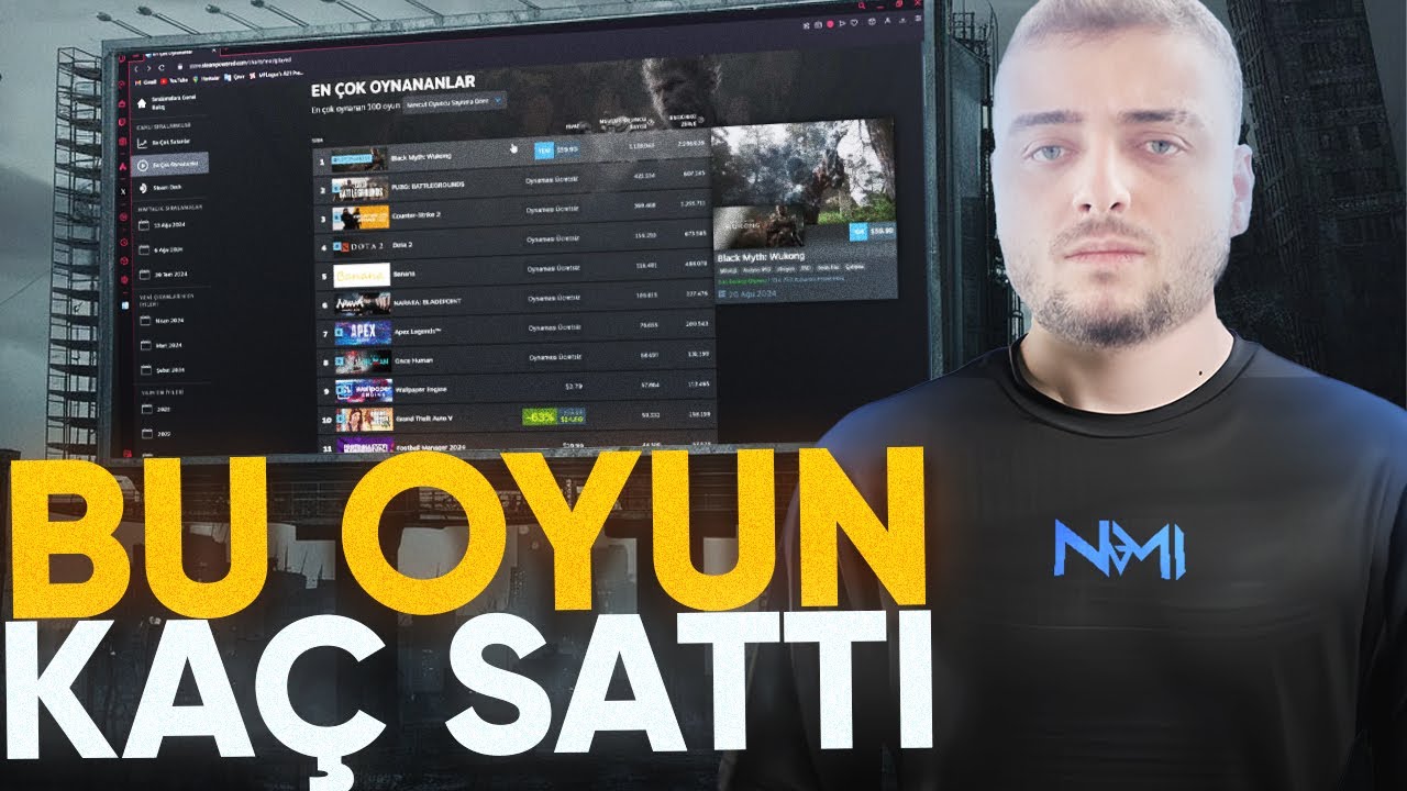 @CyberRulzTv  YAYINDA STEAMDE EN ÇOK OYNANAN OYUNLARA BAKIYOR