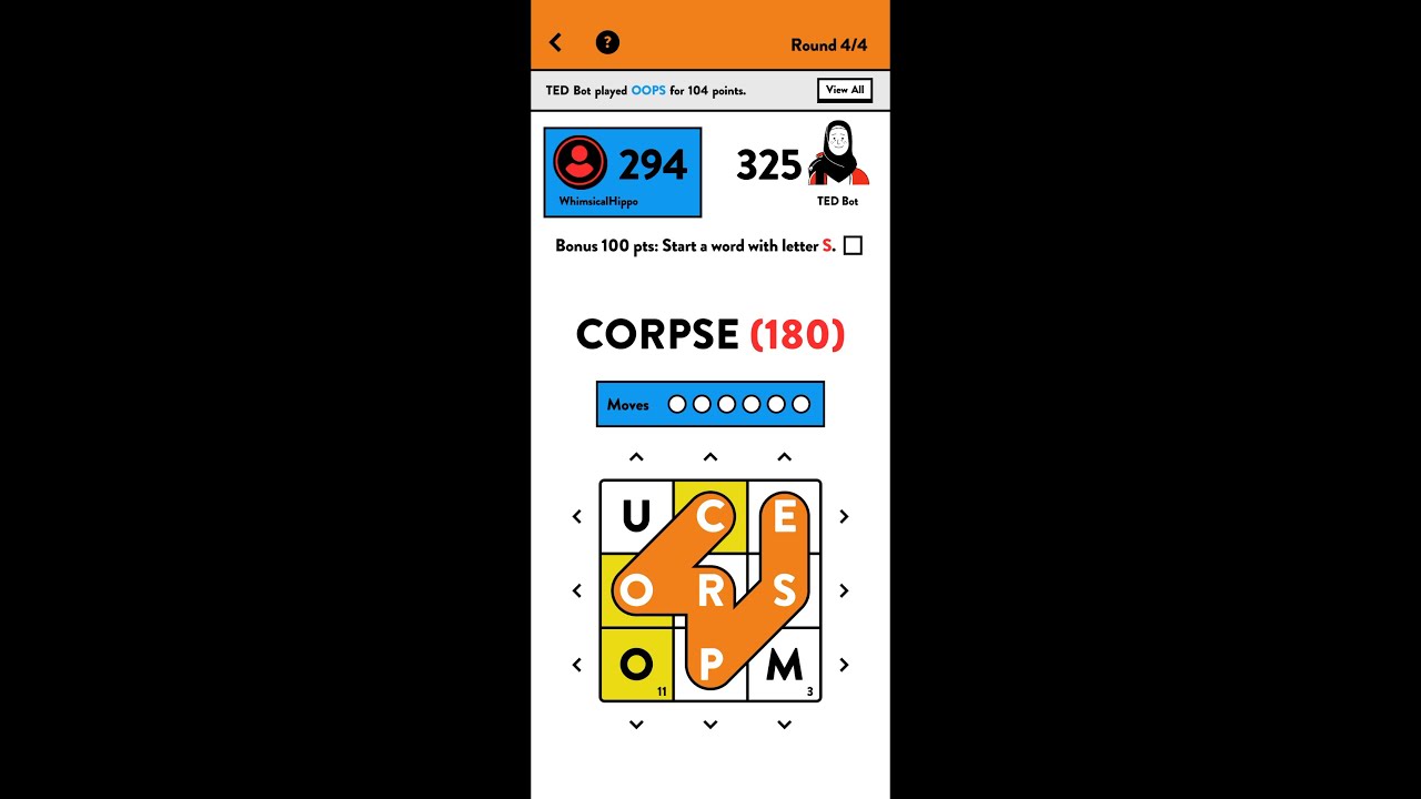 TED Tumblewords (-by Frosty Pop) - free word puzzle game for Android and iOS - gameplay.