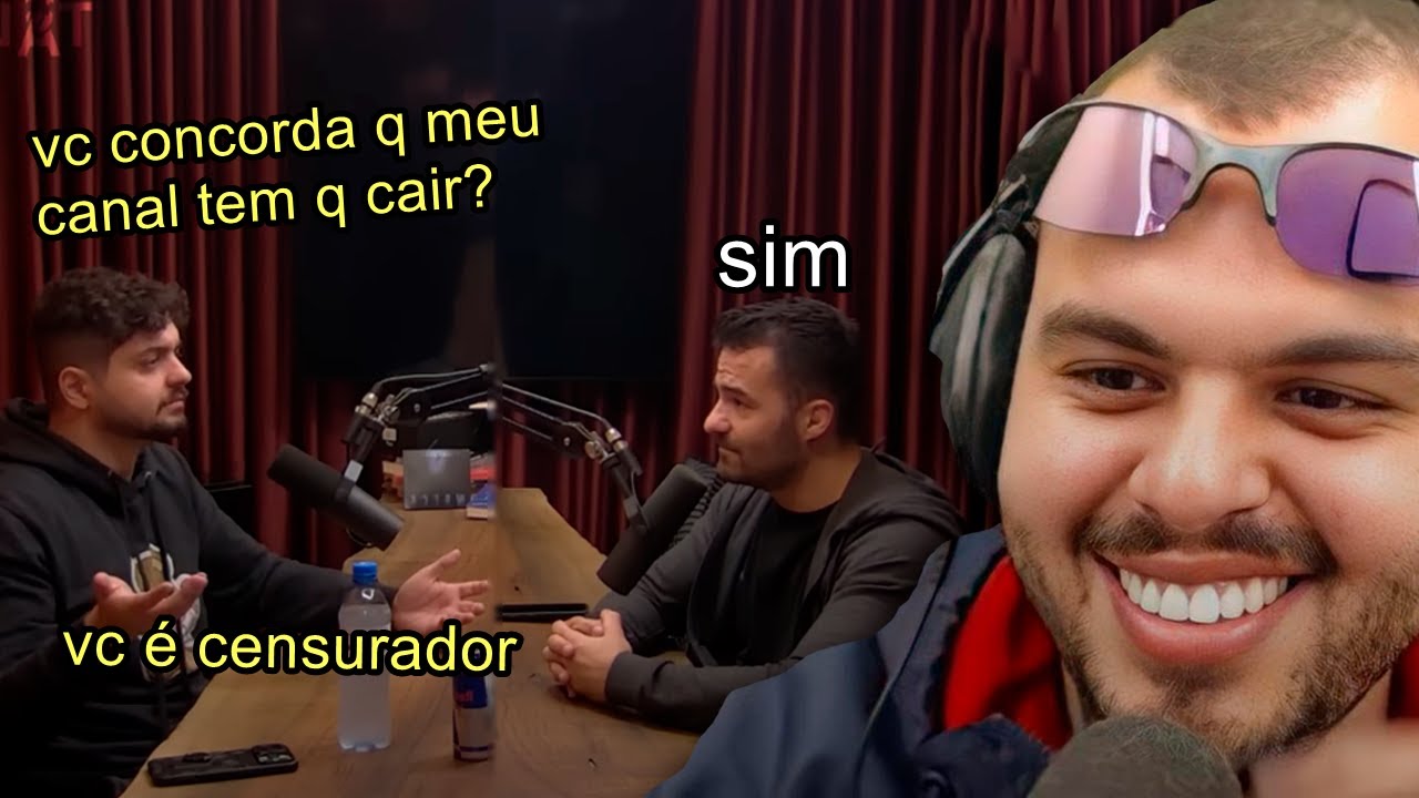 MONARK PERDE CANAL E DISCUTE COM MAMAEFALEI AO VIVO - Maicon react