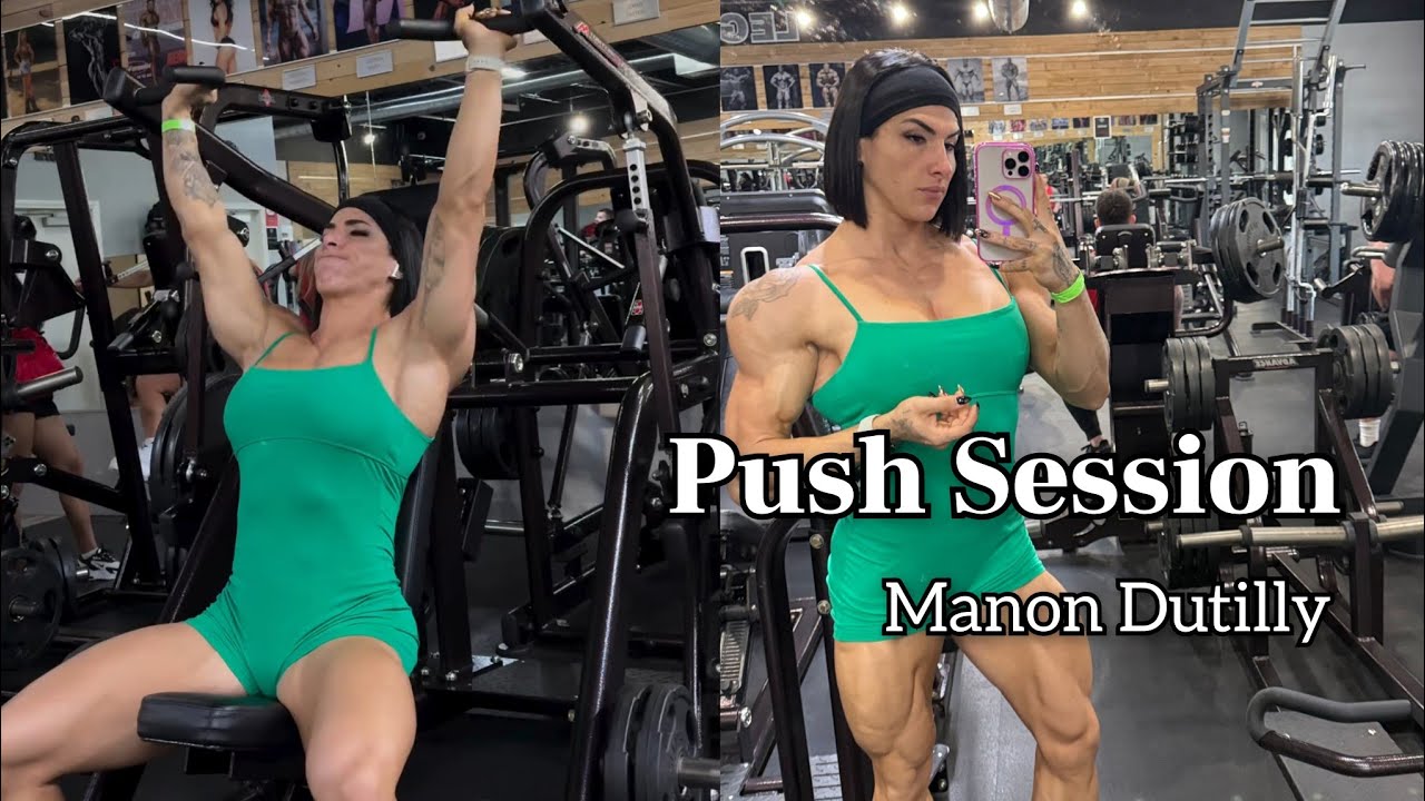 Push Session | Manon Dutilly #ifbbpro #gym #mrolympia #viralvideos #crossfit