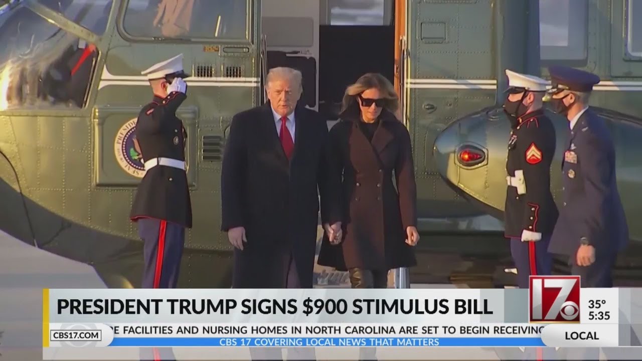 Trump signs $900 billion stimulus relief package