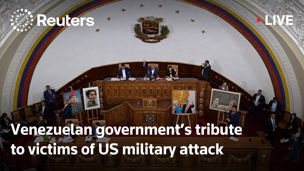 LIVE: Venezuelan government pays tribute to victims of US military attack