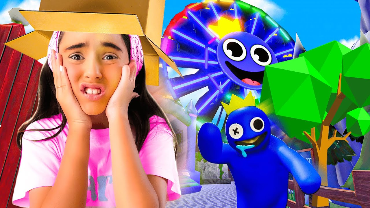JOGUEI PELA PRIMEIRA VEZ O PARQUE DO AZUL BABÃO • Capítulo 2 Rainbow Friends