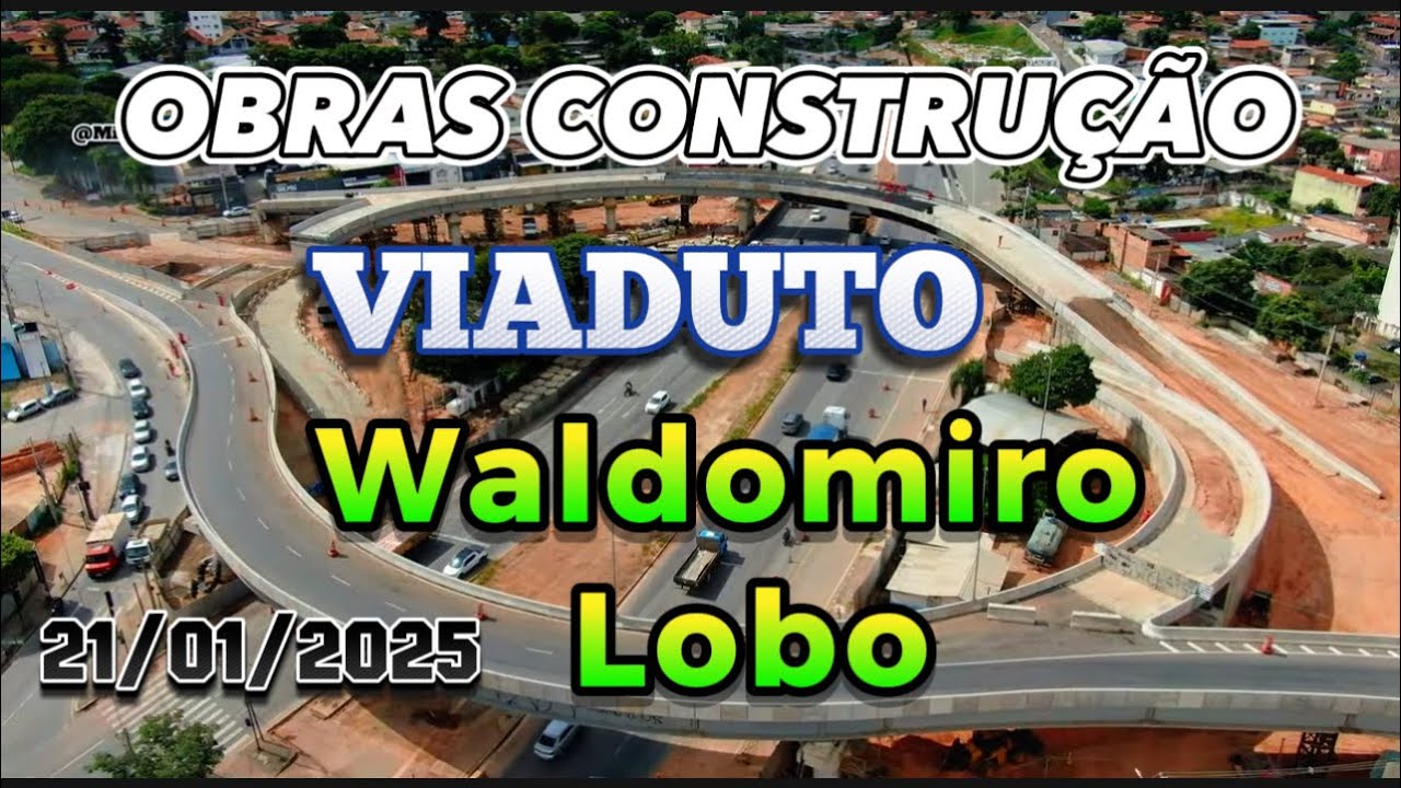 OBRAS CONSTRUÇÃO VIADUTO WALDOMIRO LOBO CIDADE BELO HORIZONTE MINAS GERAIS BRASIL.