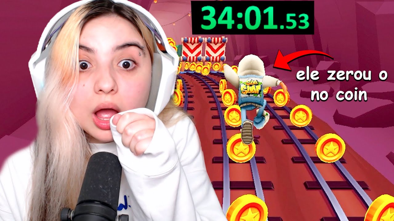 ele zerou o no coin fez 34 minutos e bateu o novo recorde do top 1 de subway surfers 😰