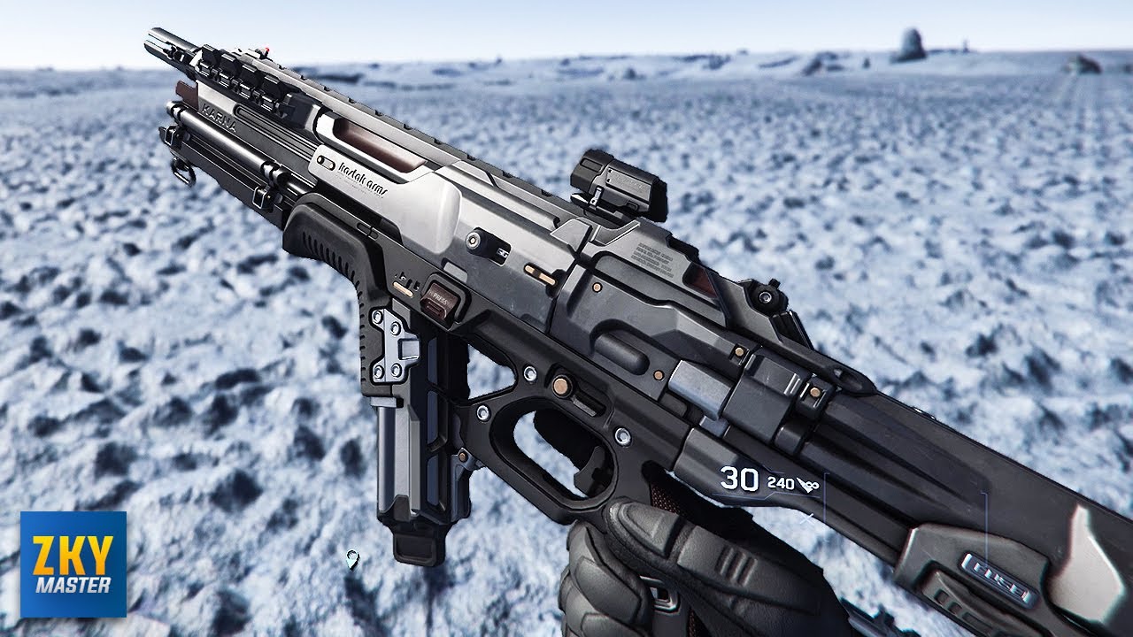 🔴 Star Citizen Best Laser Assault Rifle - Karna Rifle - All Fire Mode - Star Citizen Weapon Gameplay
