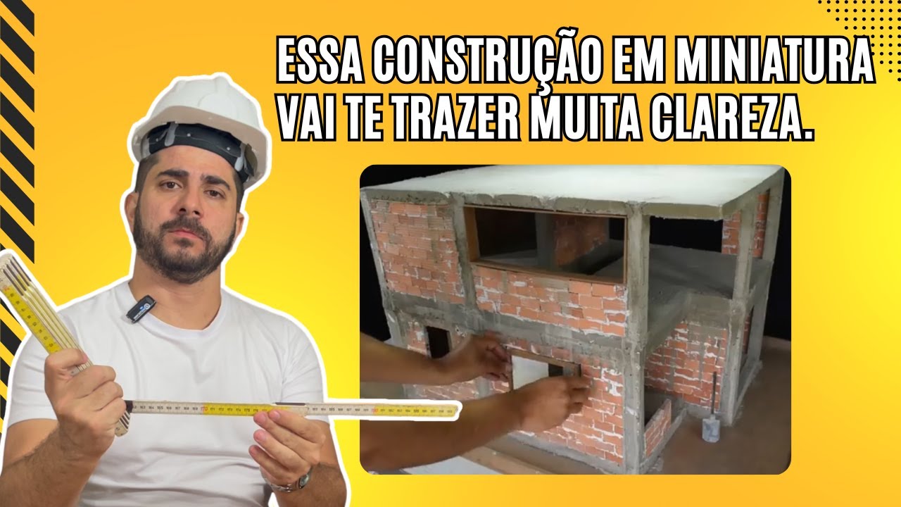 Como construir uma casa passo a passo, desde a fundação? CASA EM MINIATURA COM MATERIAIS REAIS