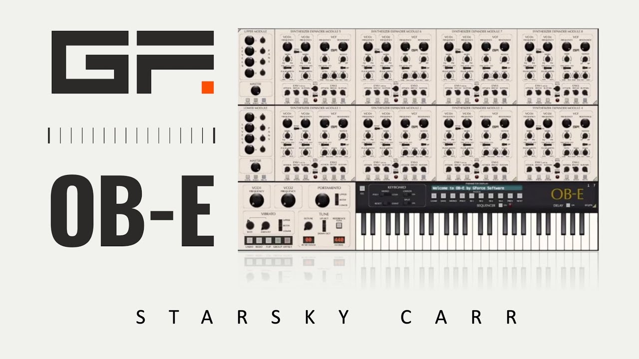GForce OBE Oberheim 8 Voice: обзор, демо и прохождение, включая только звуковые демо-версии