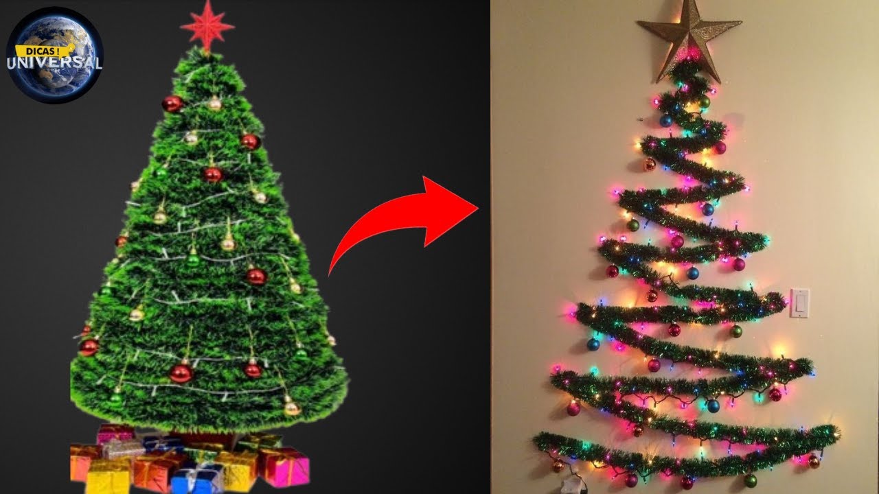 Como fazer arvore de natal na parede de forma simples e barata