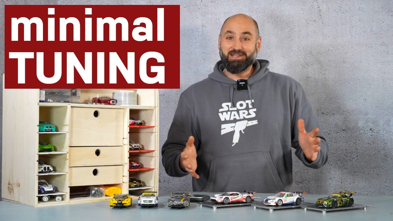 Magnetlos unterwegs mit MINIMAL getunten Carrera Digital 132 Slotcars