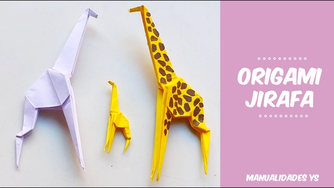 ORIGAMI jirafa 👍 fácil y rápido papiroflexia (giraffe easy and fast)